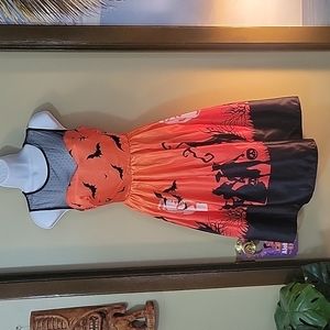 Vintage style Halloween Trick or Treat Dress S
